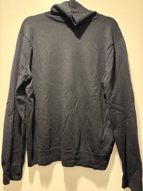 J. Crew Men's Black Turtleneck Sweater Size L